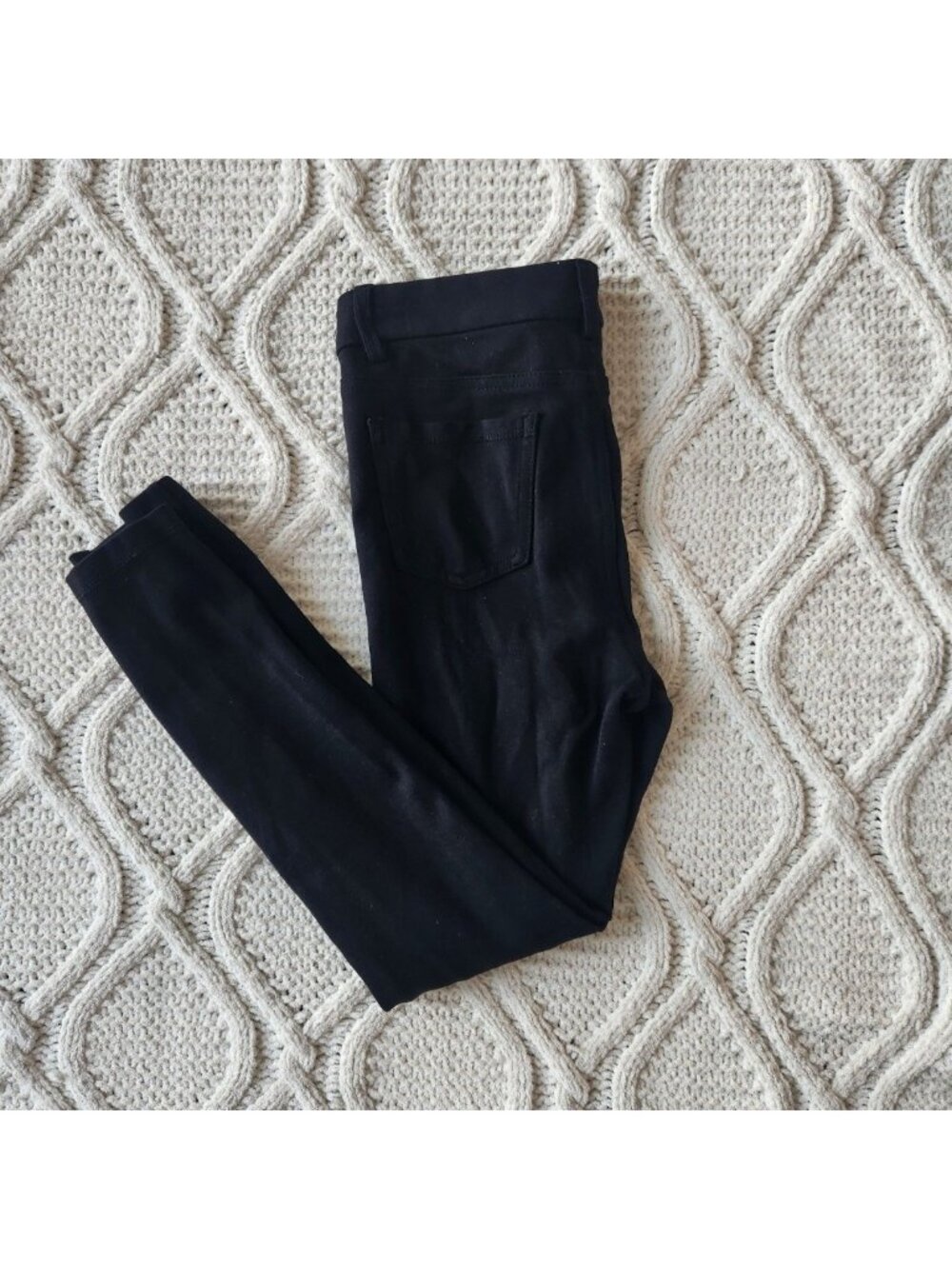 Girls Black Stretchy Pants Size 12